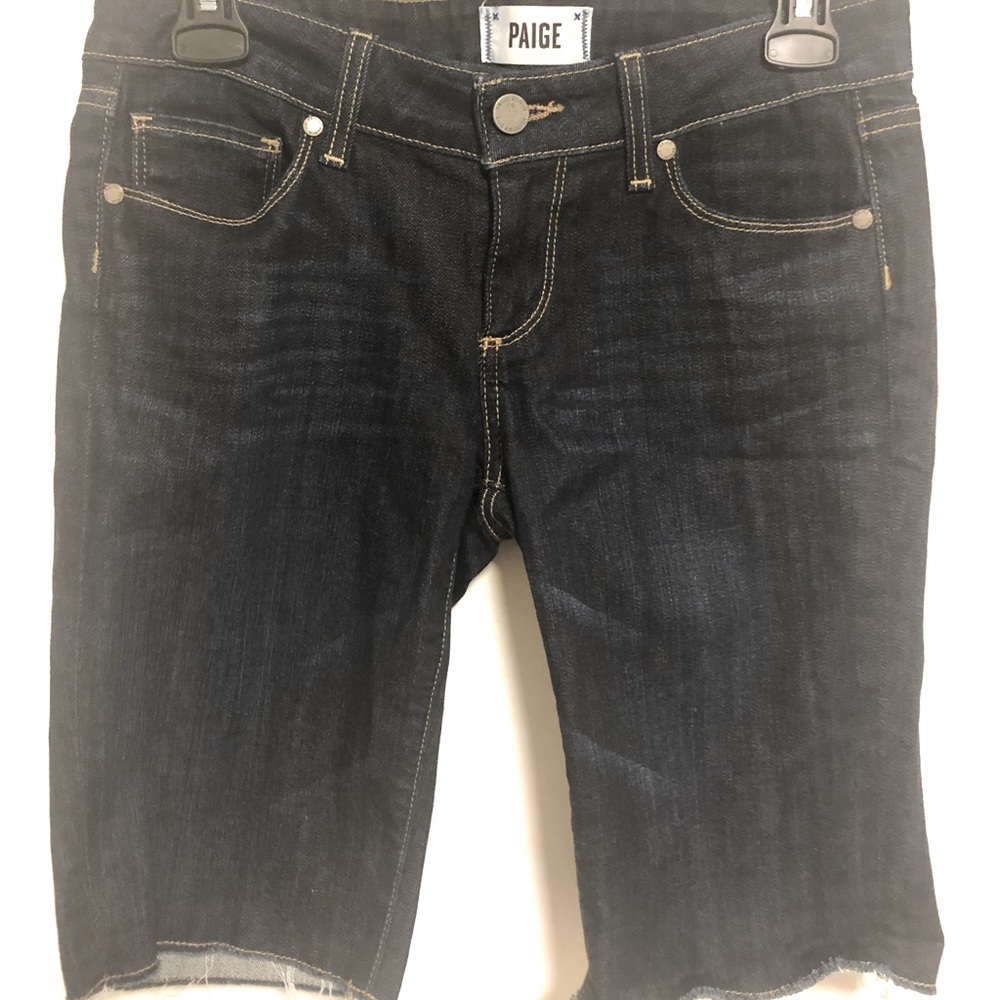 Paige cut off shorts- dark denim